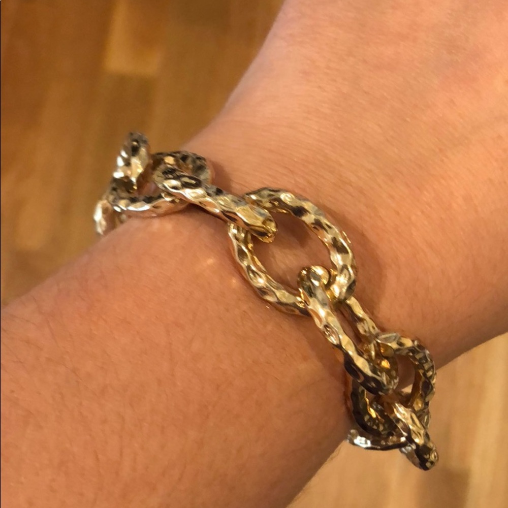 Costume Gold tone open chunky link bracelet